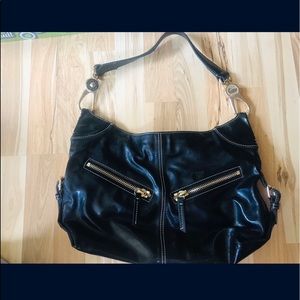 Dooney and Bourke black zipper front purse handbag